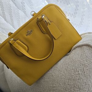 Coach Yellow Leather Women's Bag